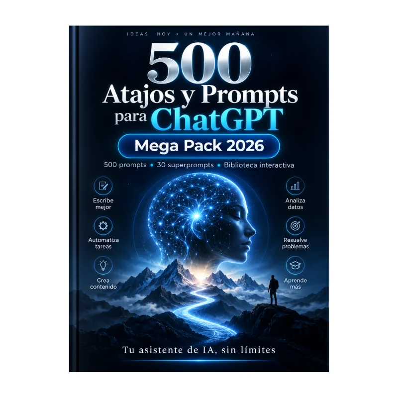 500 Atajos y Prompts para ChatGPT — Mega Pack 2026